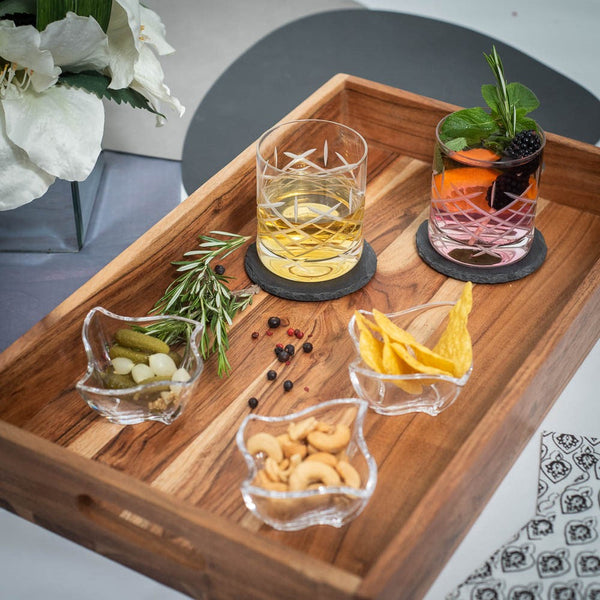 'Breakfast At' Wooden Serving Tray