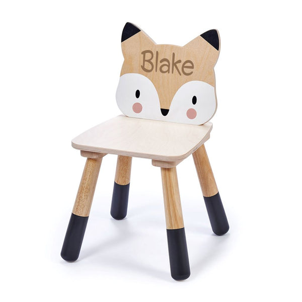 Forest Fox Wooden Chair