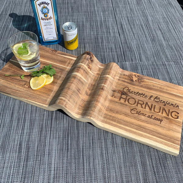 Large Wave Serving Board - Couple