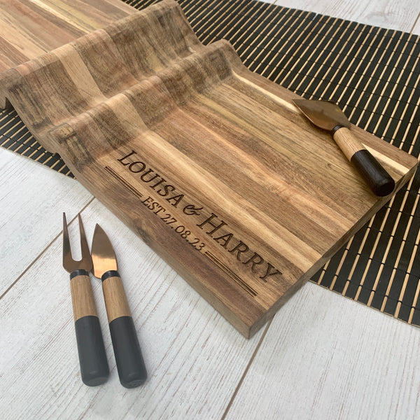 Large Wave Serving Board - Couple 23