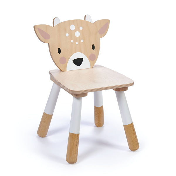 Forest Deer Wooden Chair