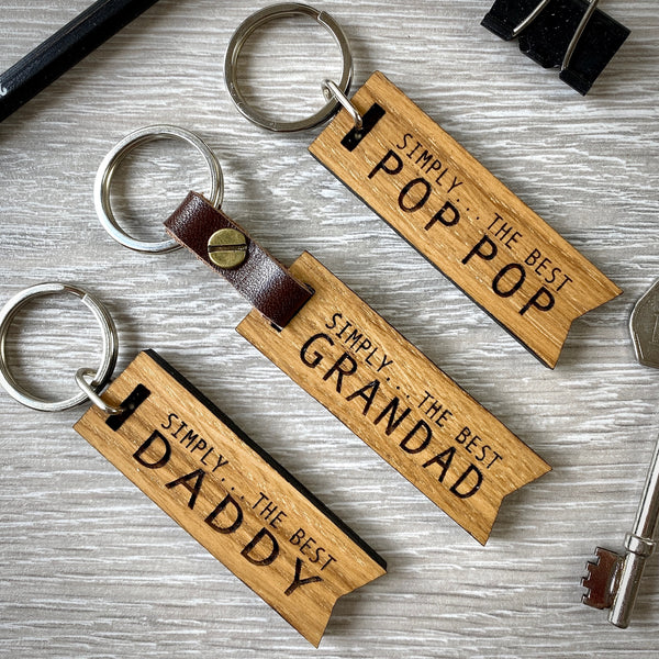 PERSONALISED SIMPLY THE BEST....KEYRING