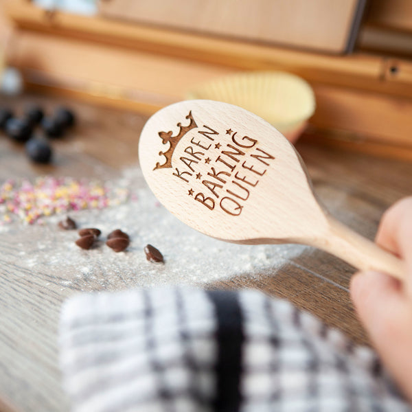 Personalised Recipe Book And Family Spoon Set
