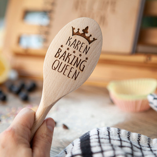 Personalised Recipe Book And Family Spoon Set