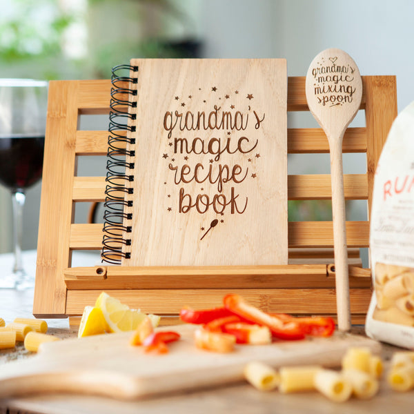Personalised Bakers Recipe Book And Spoon Gift Set