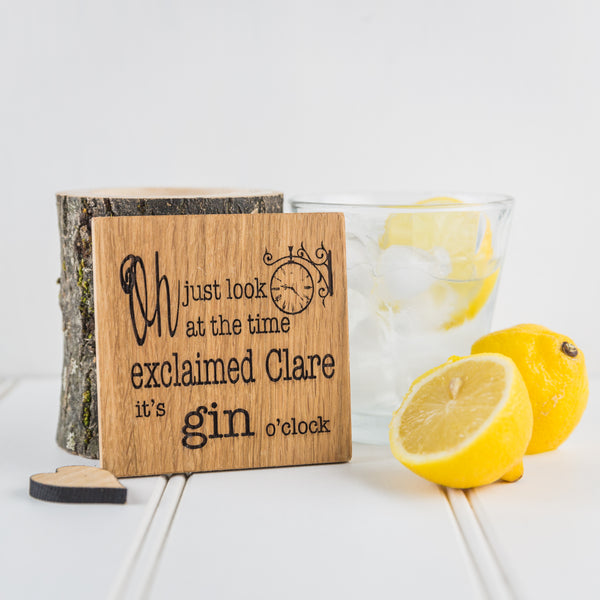 Personalised Wine, Gin Or Pimm's O'clock Coaster