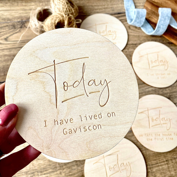 Personalised Honest Baby or Pregancy Milestone Disc