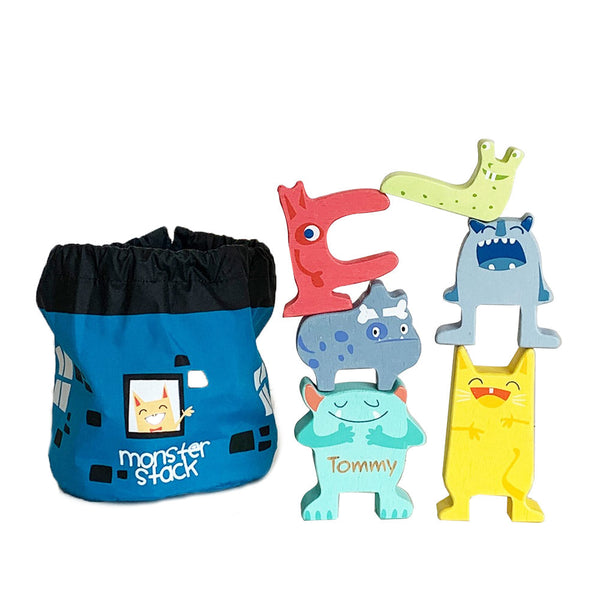 Wooden Monster Stacker Toy
