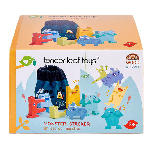 Wooden Monster Stacker Toy