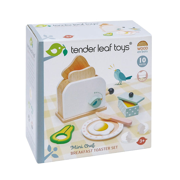 Wooden Toy Breakfast Toaster Set