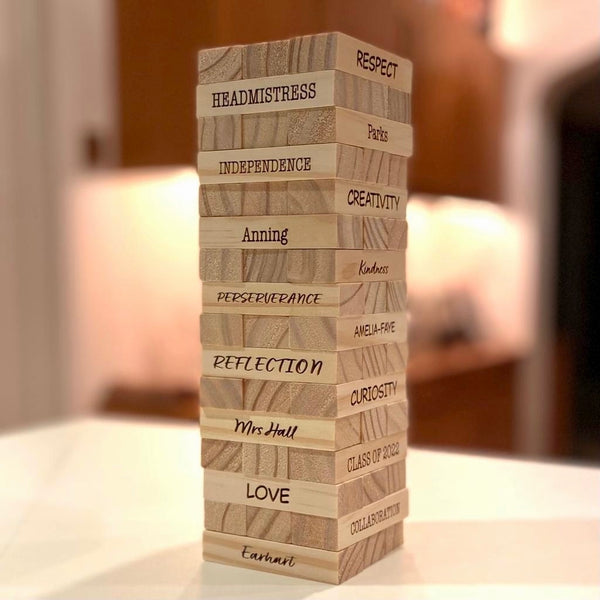 Personalised Teachers Thank You Stacking Tower