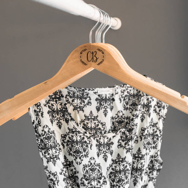 Personalised Pair Of Monogrammed Hangers