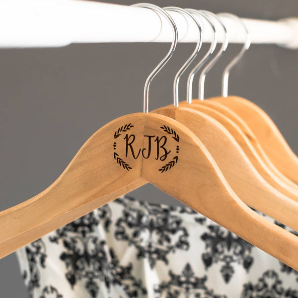 Personalised Pair Of Monogrammed Hangers