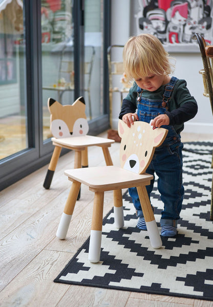 Forest Deer Wooden Chair