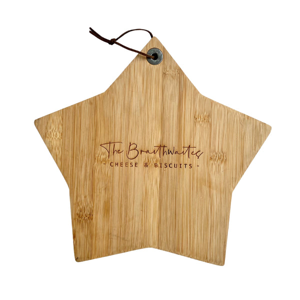 Personalised Star Bamboo Cheese Board