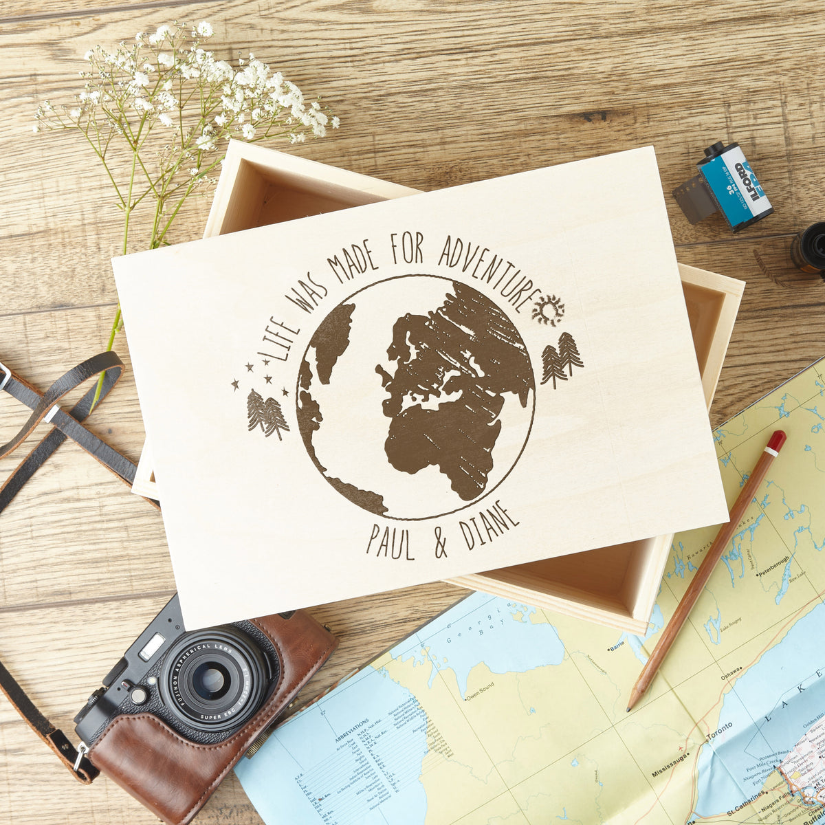 Personalised Travel Memory Box – Bespoke & Oak Co.