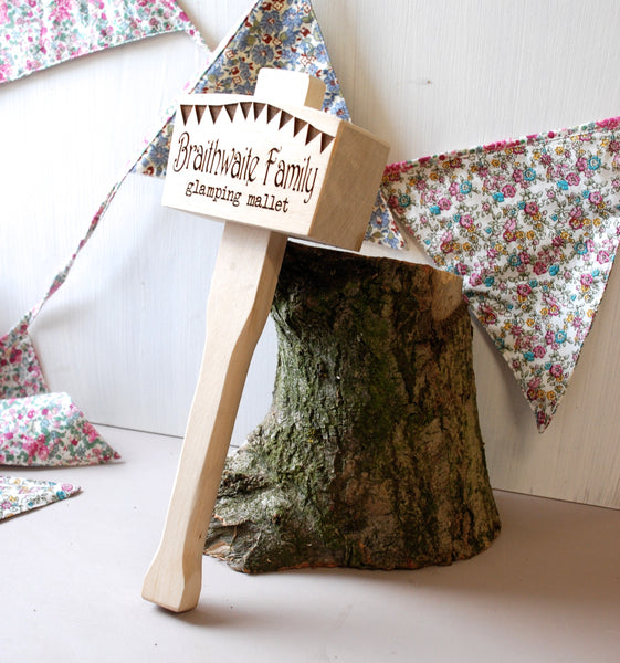 Personalised Glamping And Camping Mallet