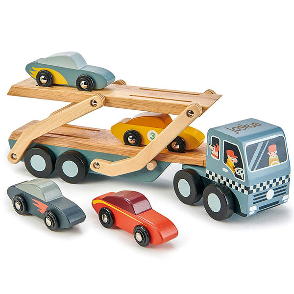 Wooden Toy Car Transporter
