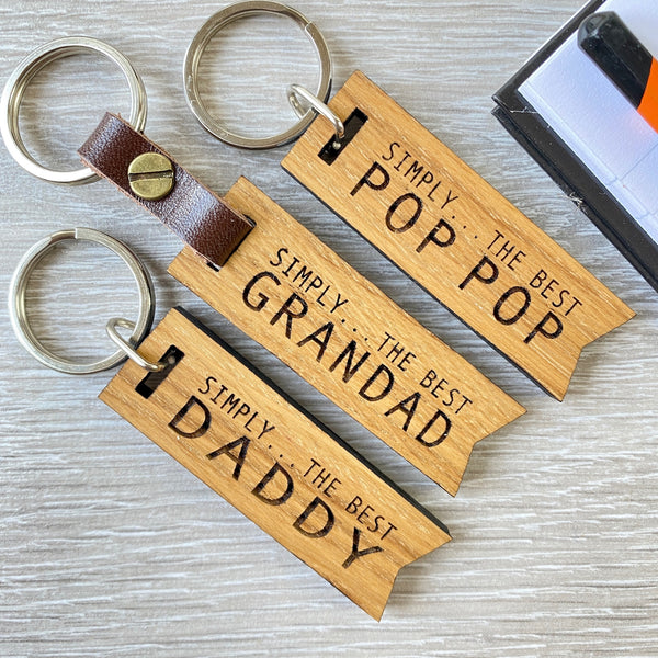 PERSONALISED SIMPLY THE BEST....KEYRING