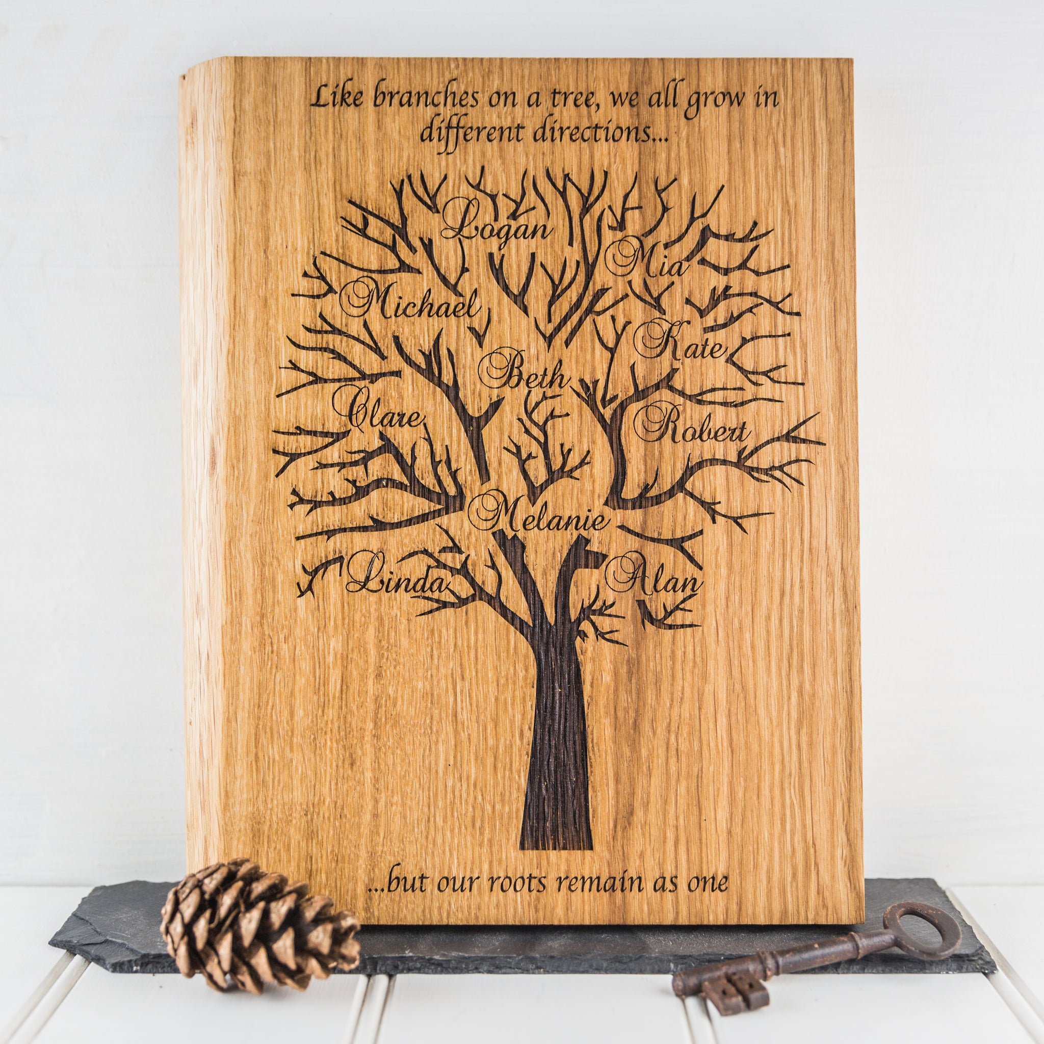 Personalised Oak Family Tree