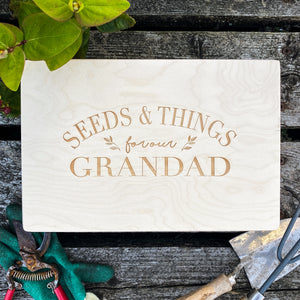 Personalised Seeds & Things Storage Box