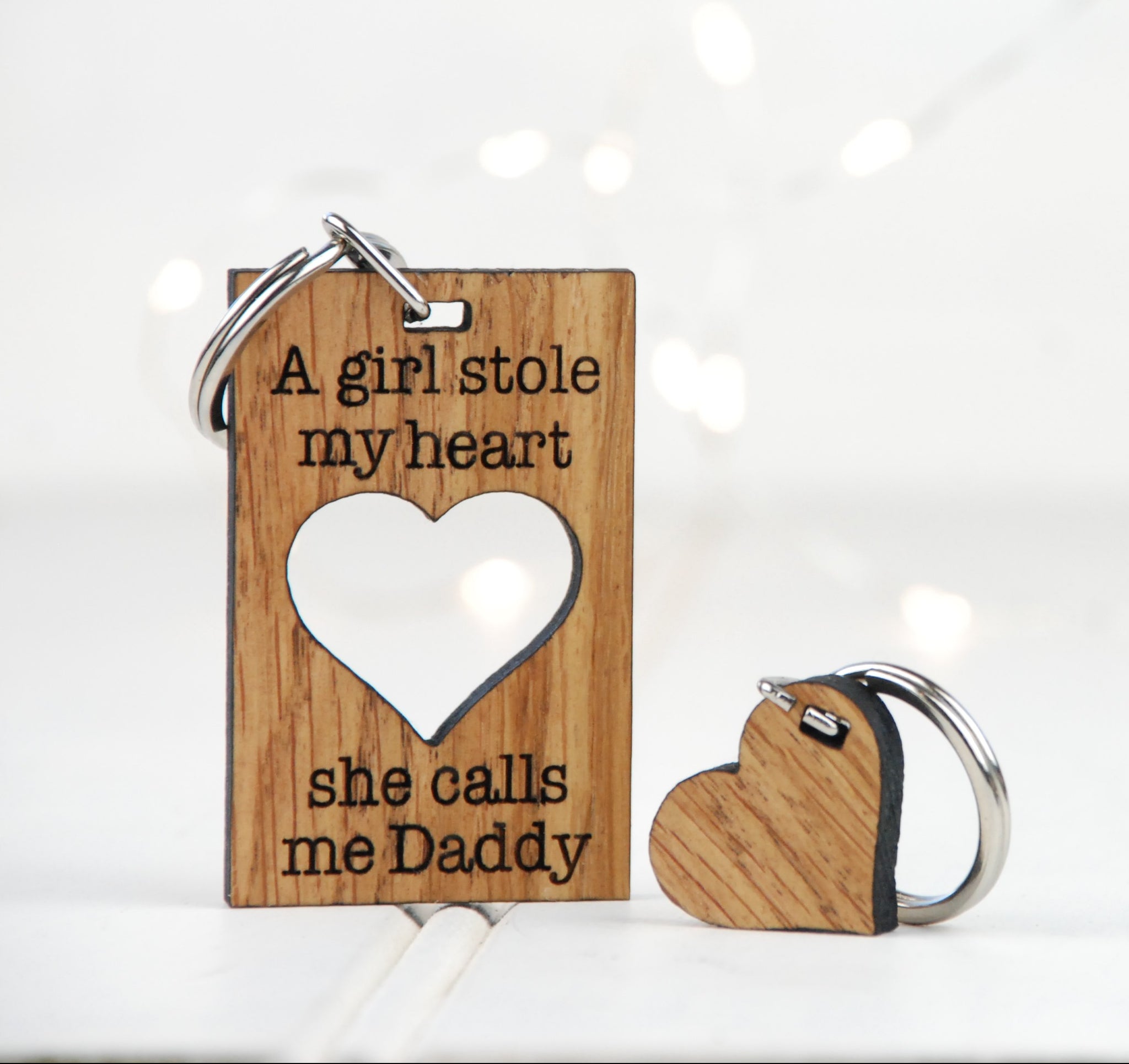 A Girl Stole My Heart She Calls Me Daddy Keyring