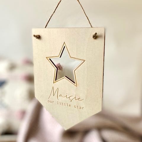 Personalised Our Little Star Flag
