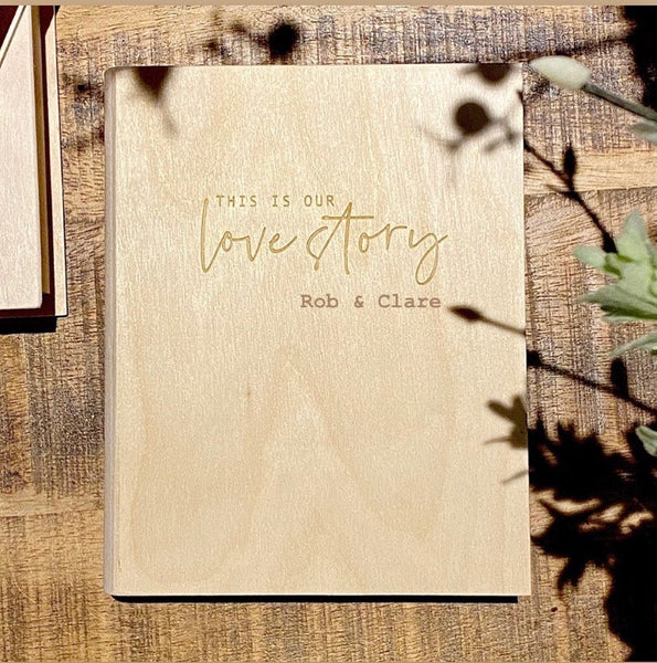 Personalised This Is Our Love Story Memory 'Book' Box