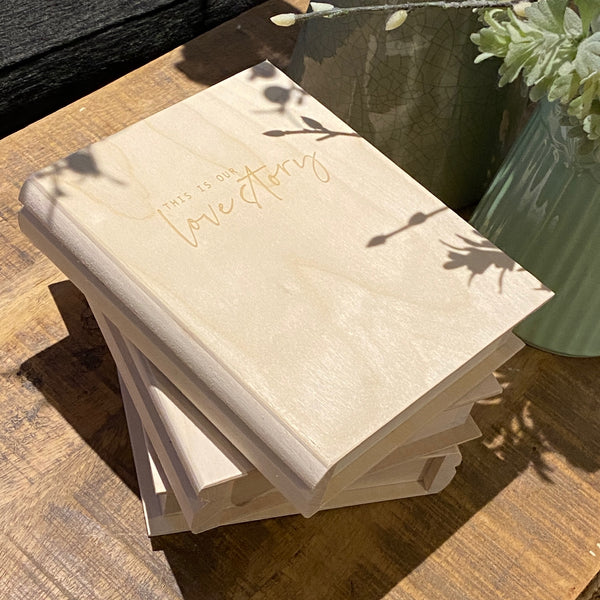 Personalised This Is Our Love Story Memory 'Book' Box
