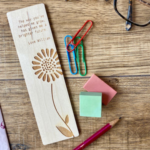 Personalised Helping Me Grow Bookmark