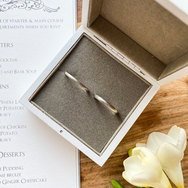 Personalised Wedding Ring And Engagement Ring Box