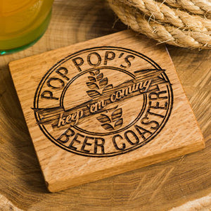 Personalised Beer Coaster and Bottle Opener