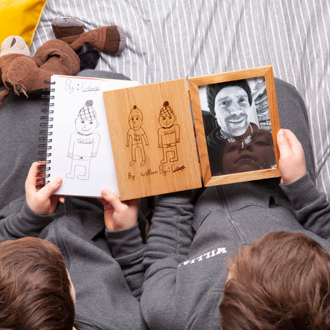 Personalised Oak Book Picture Frame