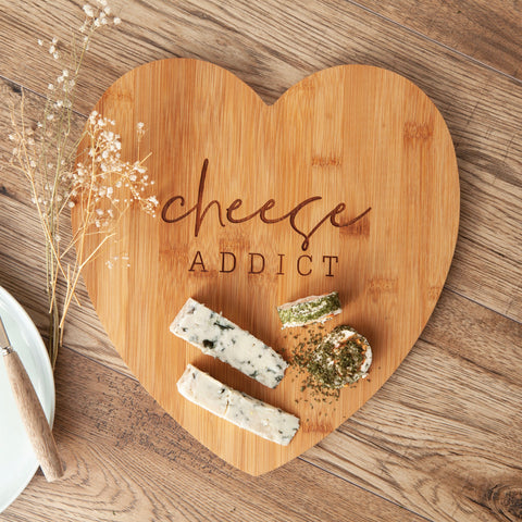 Personalised Cheese Addict Cheese Board