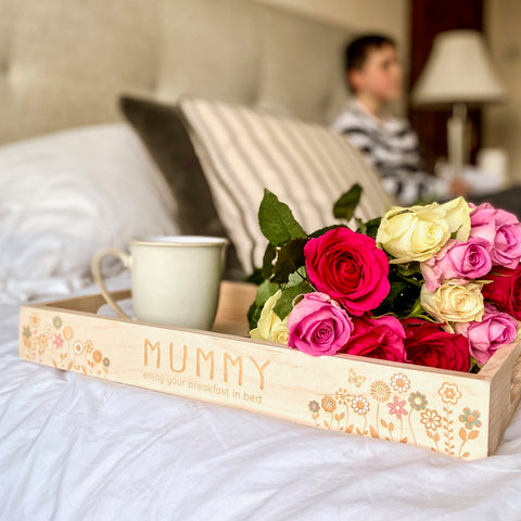 Personalised Hand Painted Flower Tray