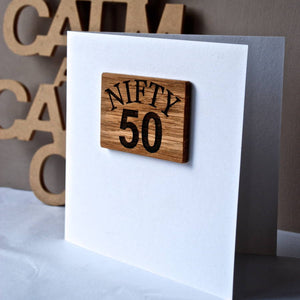 50th Birthday Magnet Card