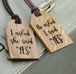 Personalised Newlyweds Luggage Tags