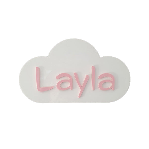 Cloud Bedroom Door Sign